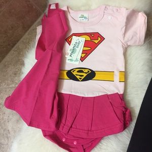 Supergirl Infant Onesie with Cape